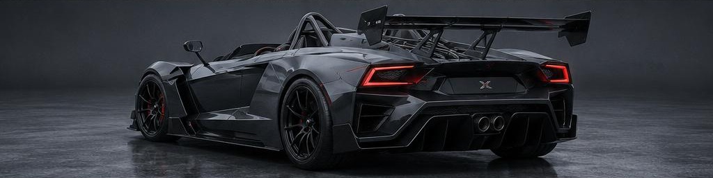 PROJECT X rear three-quarter view