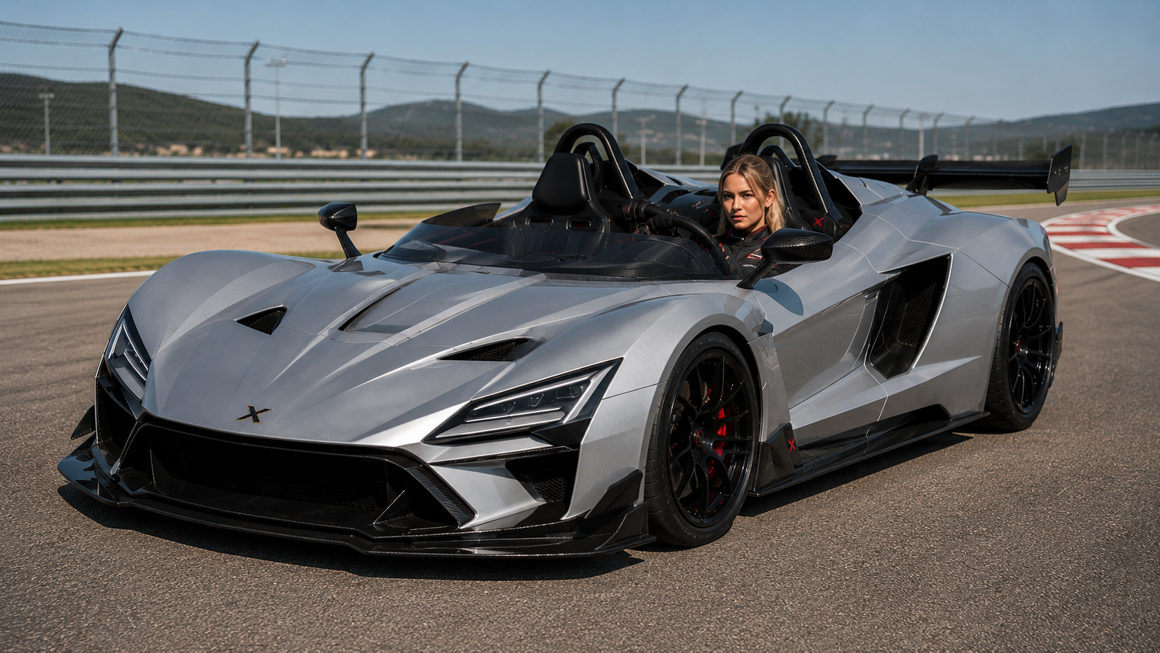 PX-01 při srovnávacím testu pneumatik se závodní pilotkou týmu.